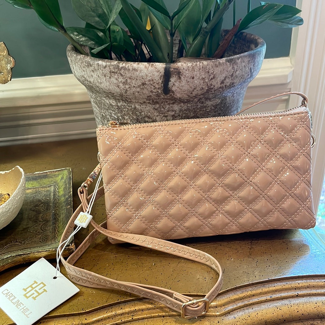 Nude Patent Crossbody